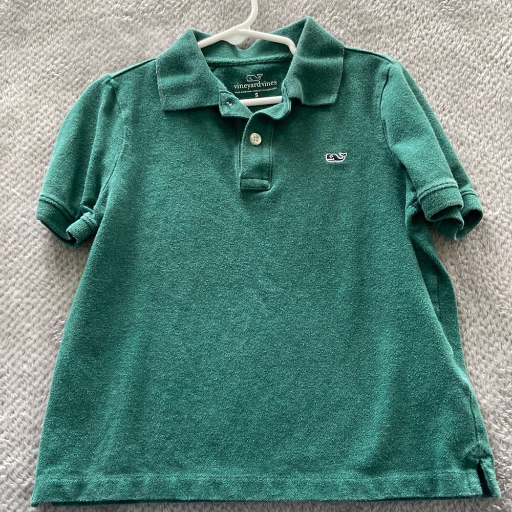 Green Vineyard Vines polo- size 5